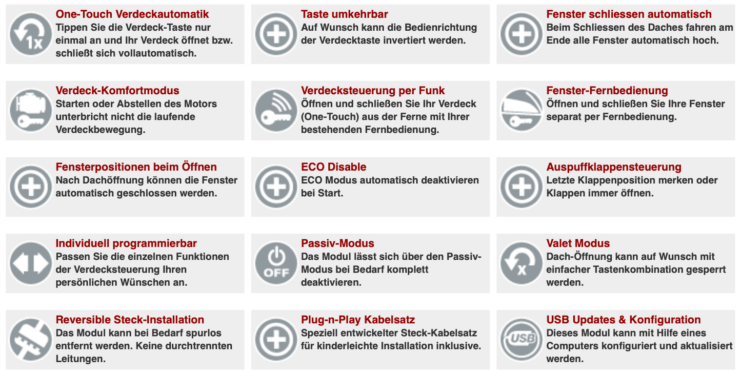 STHFJR1 Verdeckmodul - F-Type Cabrio