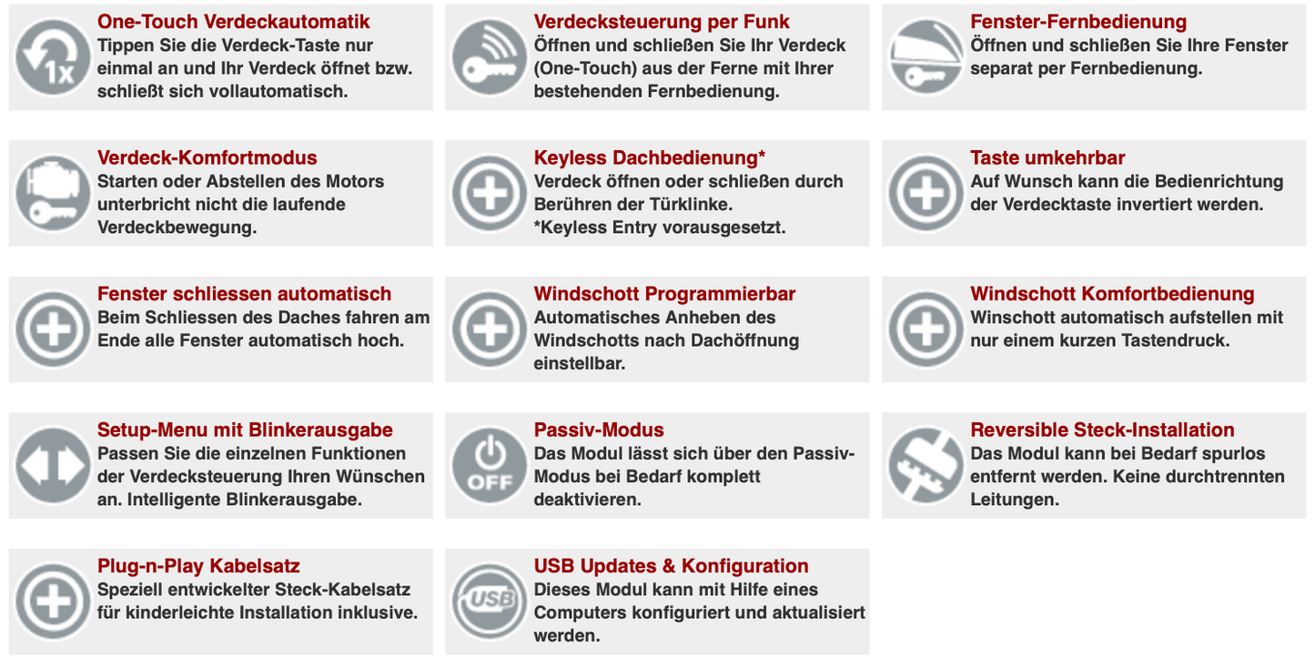 STHFAI2 Verdeckmodul - TT 8S
